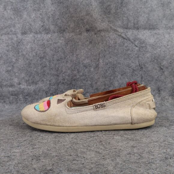 Skechers Shoes Womens 6.5 Flats Bobs For Cats Slip On Casual Rainbow Comfort Tan - Picture 4 of 13